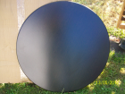Werzalit Tischplatte Wenge braun rund 80 cm Bistrotisch wetterfest- kratzfes