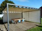 Pergola 7x5 Pavillon Zelt Restaurant personalisierte Farbe Stahl Pvc Caf Garten