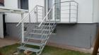 Stahl Aussen Metall Treppe Anbau Balkone Terrasse Treppe und Balkongeländer
