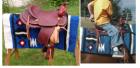 Junior Western Sattel Neu Schlicht besonders Art Cutting 16