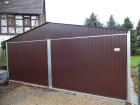 Blechgarage Doppelgarage Fertiggarage Metallgarage Gerätebau 6x6m