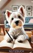 Notizbuch West Highland White Terrier Buch Hunde Motiv Kalender Organizer