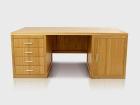 HOLZSCHREIBER SCHREIBTISCH EICHENHOLZ EICHESSCHREIBTISCH MASSIVHOLZ 180x80x78cm