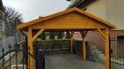 HOLZÜBERDACHUNG FÜR AUTO GARAGENVORDACH GARTENHAUS 3 5x5m