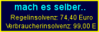 Regelinsolvenz selber machen . Onlinenutzung 74 40 einmalig - paritate. net