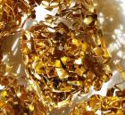 Kunst Gewebe Alu Gold 008 und Alu Silber 007 speziell mit eigener Technik gewuz