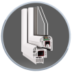 Neue PVC Fenster OVLO System- günstiger Preis 6-Kammer-Profil Einbautiefe 80 m