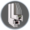 NEUE Kunststofffenster PRIME System Uw 0 76 7-kammersystem Bautiefen 93 mm