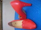 Rote Damen Pumps gut erhalten Gr. 39 Echt Leder Marke