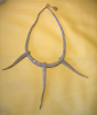 Extravagantes elegantes Collier aus gestricktem Silber 925