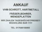 Ankauf VHM Schrott Hartmetall Fräser Bohrer Wendeplatten Neu Gebraucht