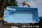 Schwimmbecken Kefalina 9 5 Meter lang - aus Polyester auf der Form - aus Pol
