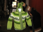 Grüne Kinder Kapuzen Strickjacke Alpakawolle