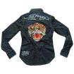 ED HARDY Jeanshemd TIGER STRASS stark reduziert