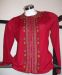 Rote folklore Bluse aus Peru bestickt