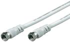 SAT Anschlusskabel 1x F-Stecker - 1x F-Stecker 0. 50 m 85 dB Weiß