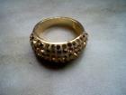 Neu Damen Edelstahl Ring mit Swarovski Steine 17 mm