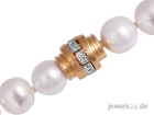 Perlencollier mit Goldschließe und Diamanten günstig online kaufen bei www. jewel