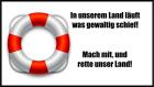 Mach mit Rette unser Land unser Glück und unser Frieden