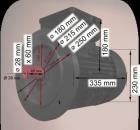 Pumpenmotor 4 KW 2910 U/min - zum guten Preis - der Low Cost Serie Weiß