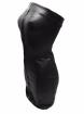 Leder Kleid schwarz mit Reißverschluss